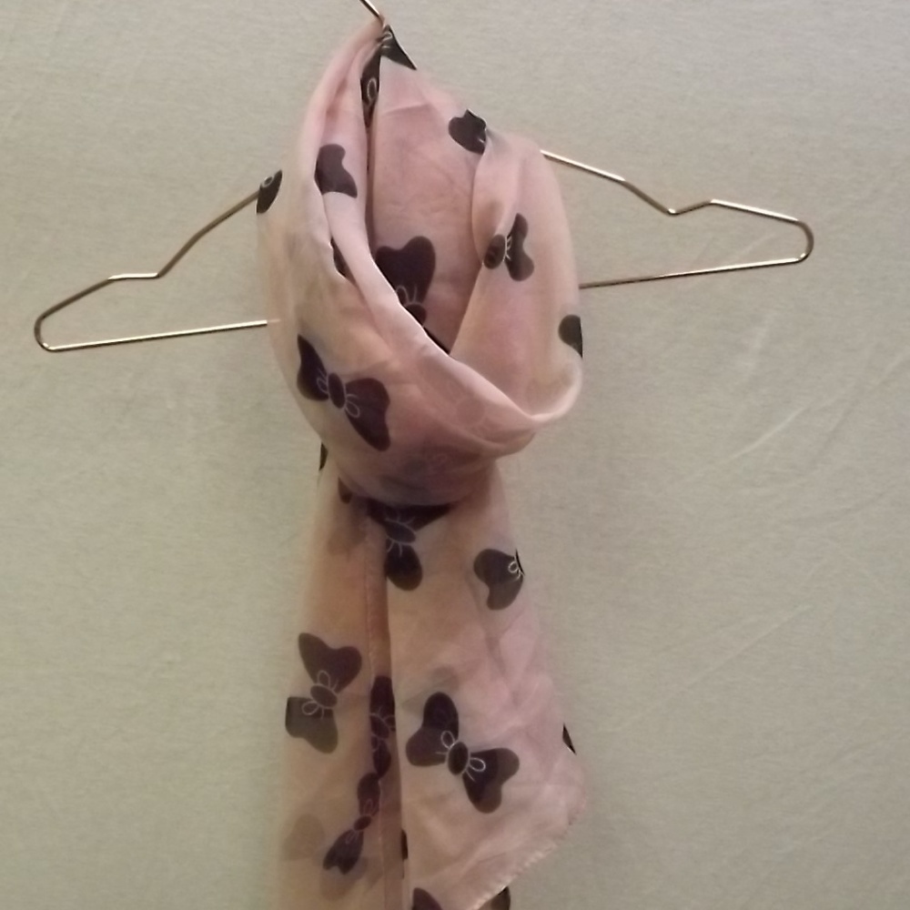 Pink and Black Scarf